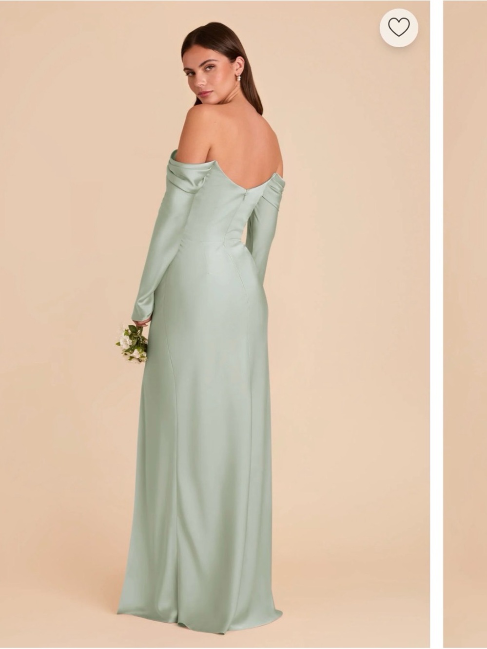 Birdy Grey Maya Dress Matte Satin Sage - Picture 2 of 4